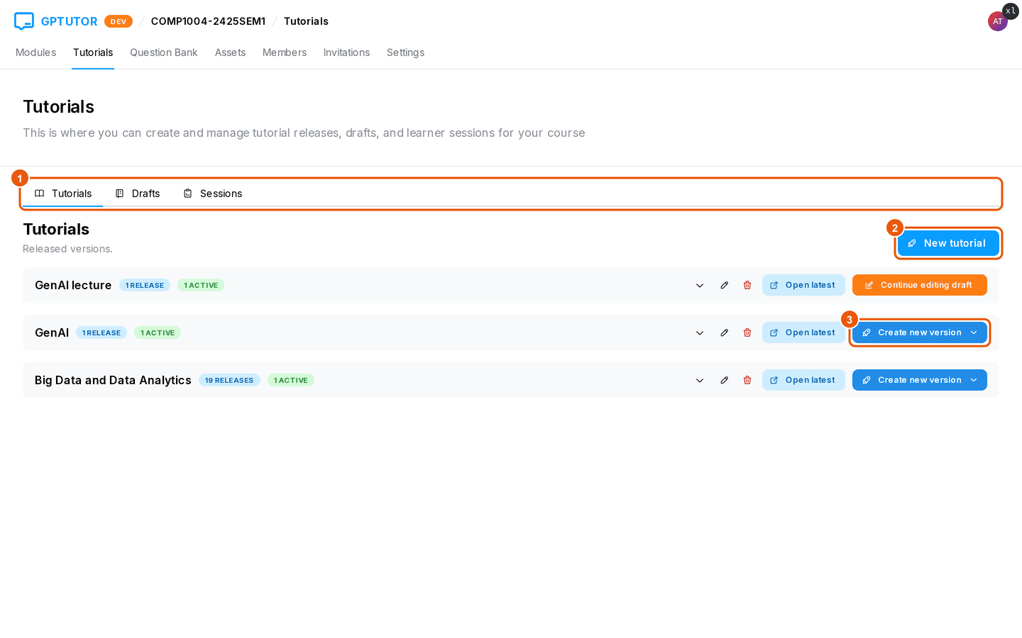 Tutorials Page