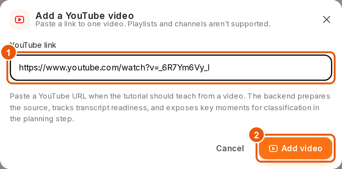 Add a YouTube Video
