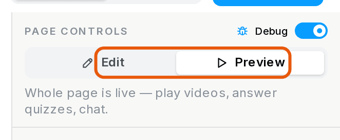Preview Mode