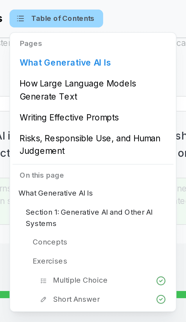 Table of Contents