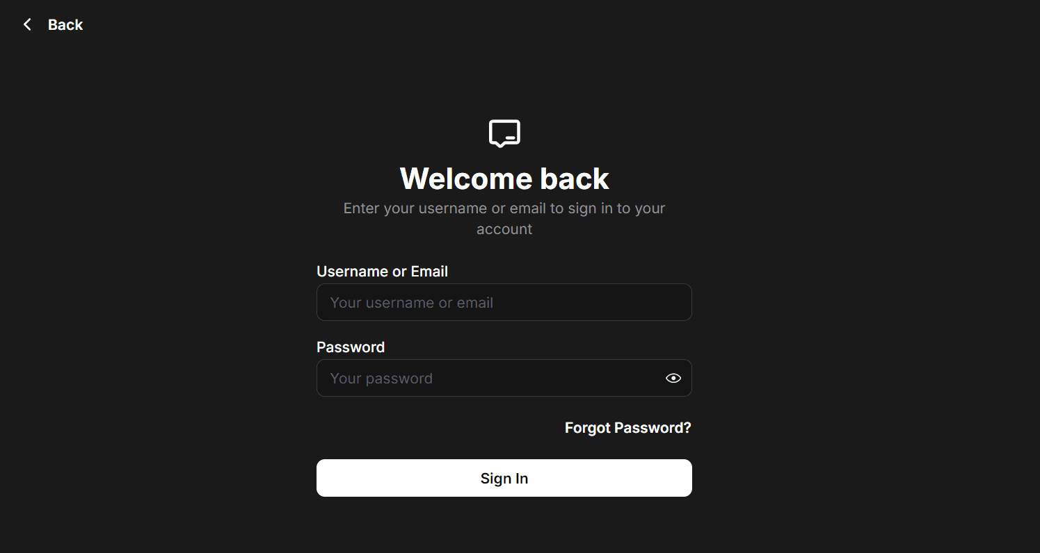 Login Form