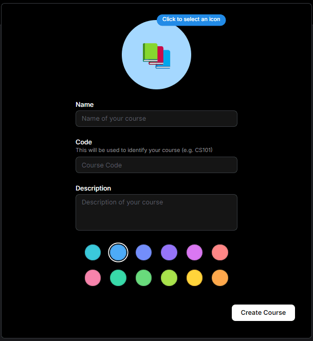 Create Course Form