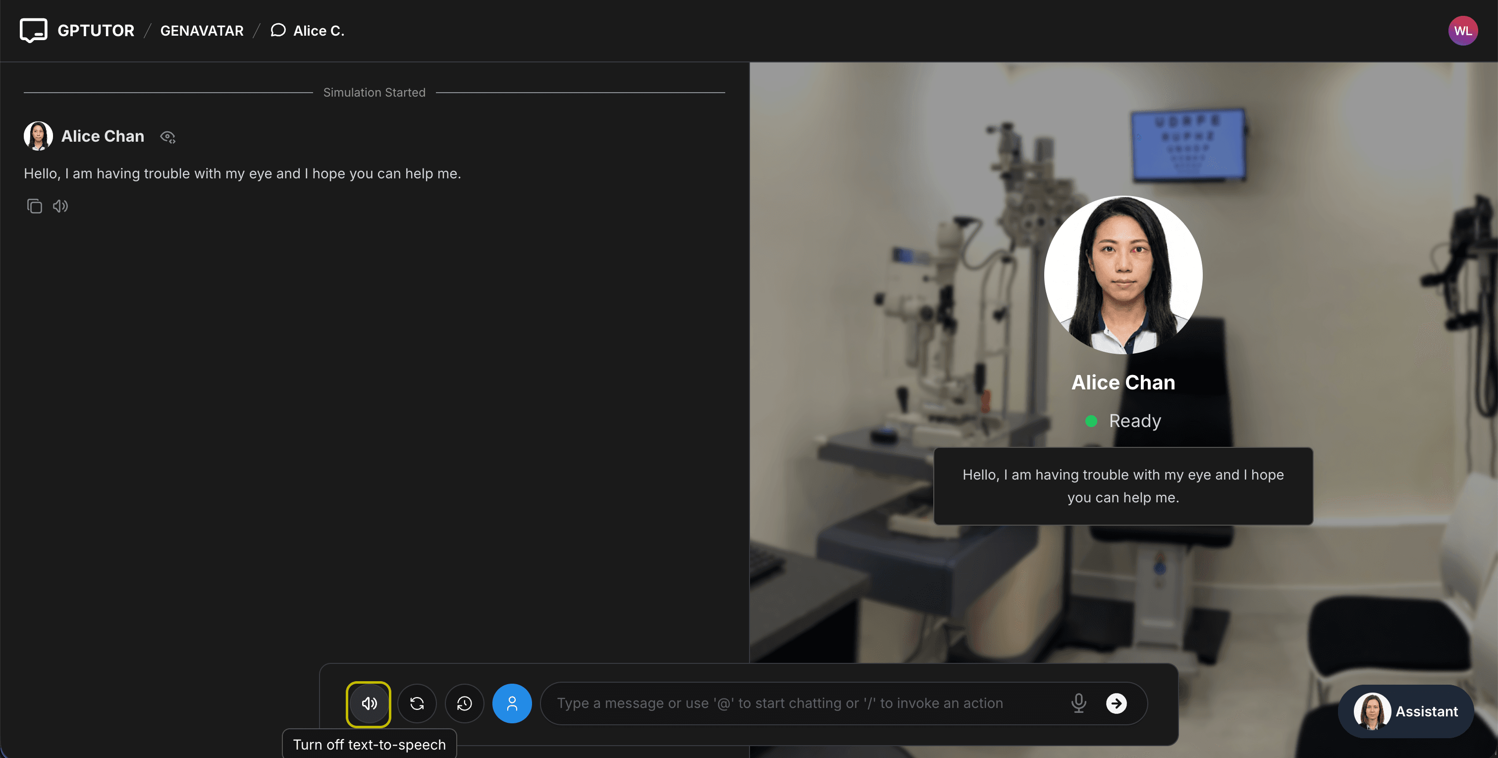 Speaker Button (Text-to-Speech)