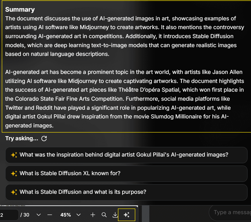 Document Summary and Starter Questions