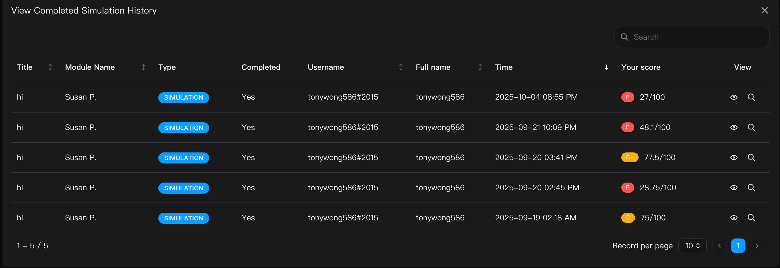 Conversation History