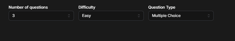 Question Settings